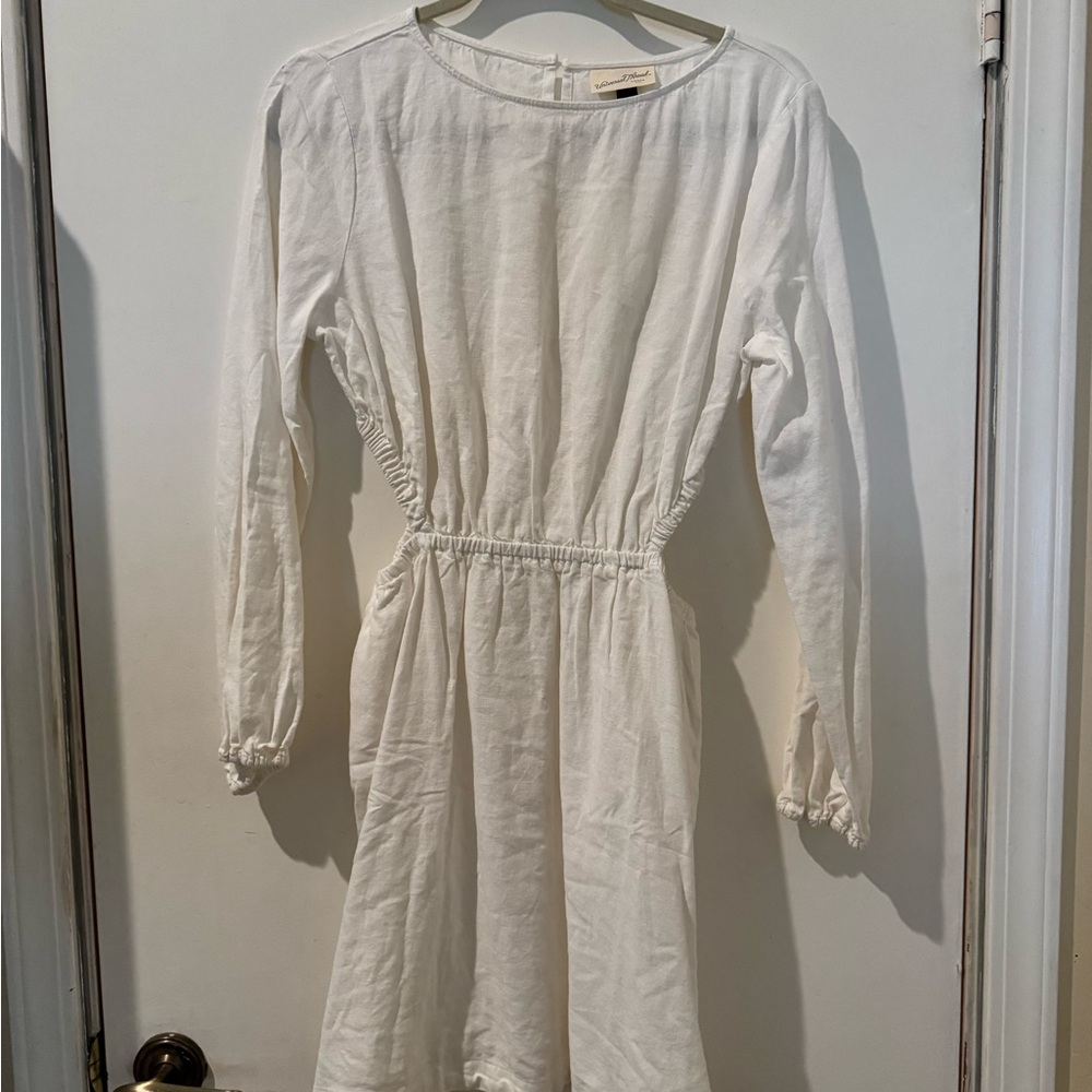 Universal Thread White Cutout Long Sleeve Mini Dress